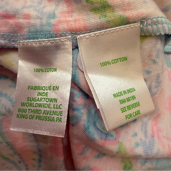 Lilly Pulitzer Geanna Short Sleeve Dress in Multi Flock Full of Fun - Picture 6 of 8